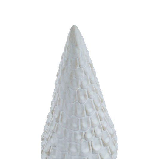 Snowy Ceramic Spruce Tree