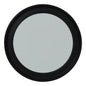 Black Wood Round Framed Mirror