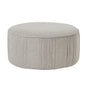 Lily Swivel Ottoman In Oatmeal Twill